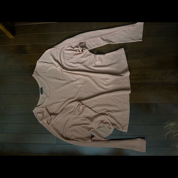 Zara Dusty Pink Top with Ruffle - Picture 2 of 3